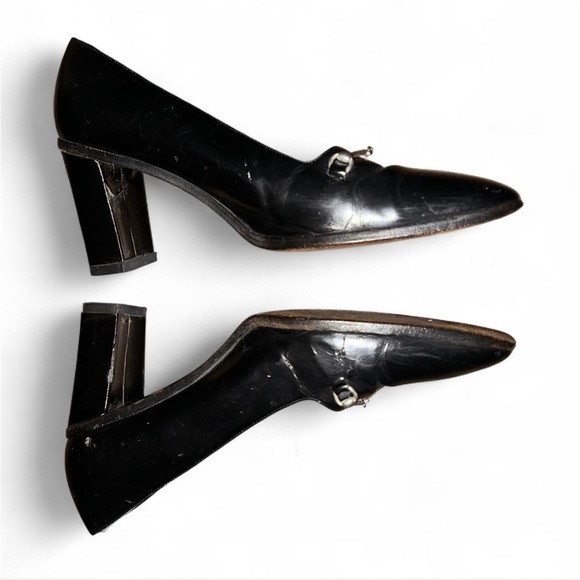 Gucci Vintage Black Leather Mules - Picture 3 of 6